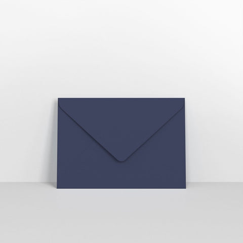 GC125DB - Dark Blue Coloured Gummed V Flap Envelopes - Greeting Card Envelopes