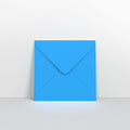 GC130130BB - Bright Blue Coloured Gummed V Flap Envelopes - Greeting Card Envelopes