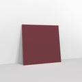 GC130130BUR - Burgundy Coloured Gummed V Flap Envelopes - Greeting Card Envelopes