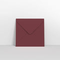 GC130130BUR - Burgundy Coloured Gummed V Flap Envelopes - Greeting Card Envelopes