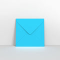 GC130130MB - Mid Blue Coloured Gummed V Flap Envelopes - Greeting Card Envelopes