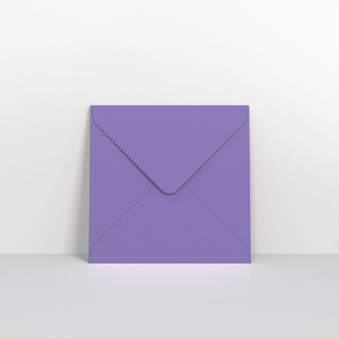 GC130130PU - Purple Coloured Gummed V Flap Envelopes - Greeting Card Envelopes