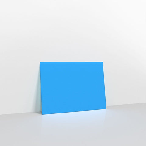 GC133BB - Bright Blue Coloured Gummed V Flap Envelopes - Greeting Card Envelopes