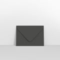 GC133BL - Black Coloured Gummed V Flap Envelopes - Greeting Card Envelopes