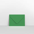 GC133DG - Dark Green Coloured Gummed V Flap Envelopes - Greeting Card Envelopes