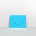 GC133MB - Mid Blue Coloured Gummed V Flap Envelopes - Greeting Card Envelopes