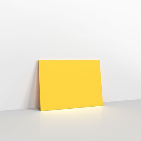 GC133MY - Mid Yellow Coloured Gummed V Flap Envelopes - Greeting Card Envelopes