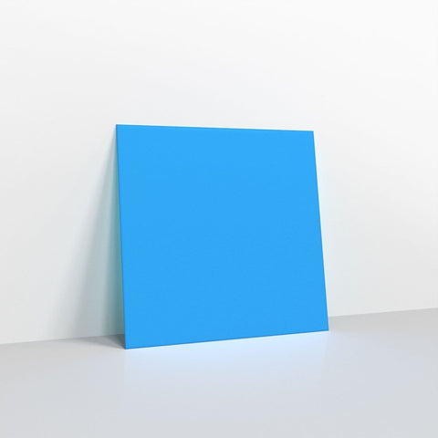 GC140140BB - Bright Blue Coloured Gummed V Flap Envelopes - Greeting Card Envelopes