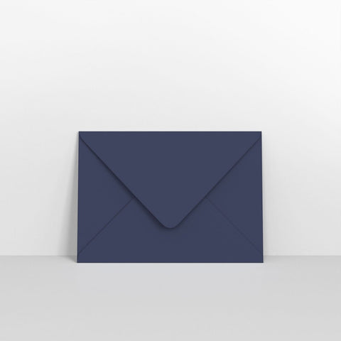 GC152216DB - Dark Blue Coloured Gummed V Flap Envelopes - Greeting Card Envelopes