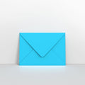 GC152216MB - Mid Blue Coloured Gummed V Flap Envelopes - Greeting Card Envelopes