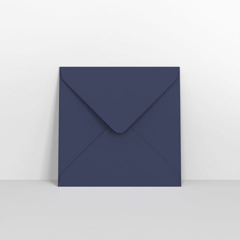 GC155155DB - Dark Blue Coloured Gummed V Flap Envelopes - Greeting Card Envelopes