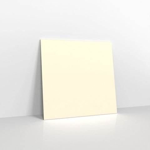 GC155155IVY - LAID - Ivory Coloured Gummed V Flap Envelopes - Greeting Card Envelopes