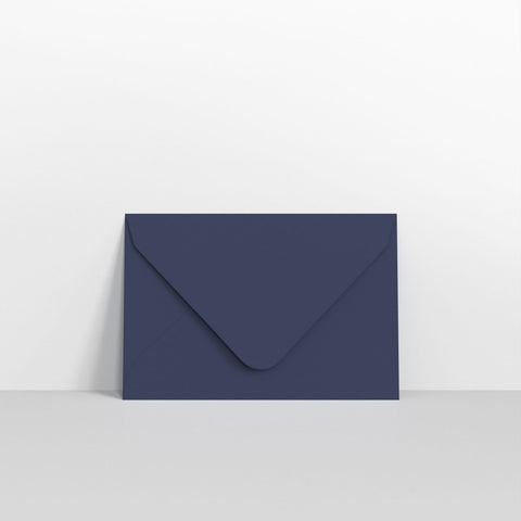 GC65DB - Dark Blue Coloured Gummed V Flap Envelopes - Greeting Card Envelopes