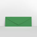 GC80215DG - Dark Green Coloured Gummed V Flap Envelopes - Greeting Card Envelopes