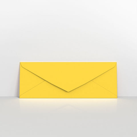 GC80215MY - Mid Yellow Coloured Gummed V Flap Envelopes - Greeting Card Envelopes