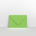 GC95122MG - Mid Green Coloured Gummed V Flap Envelopes - Greeting Card Envelopes