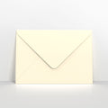 GCC4IVY - Ivory Coloured Gummed V Flap Envelopes - Greeting Card Envelopes