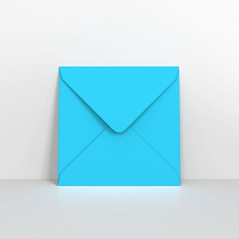 GCC4MB - Mid Blue Coloured Gummed V Flap Envelopes - Greeting Card Envelopes