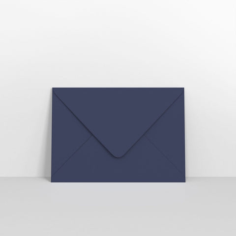 GCC5DB - Dark Blue Coloured Gummed V Flap Envelopes - Greeting Card Envelopes