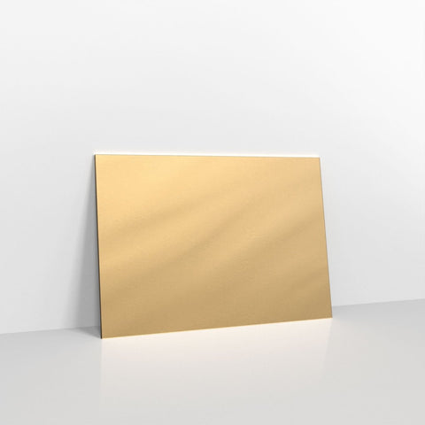 GCC5GO - Gold Coloured Gummed V Flap Envelopes - Greeting Card Envelopes