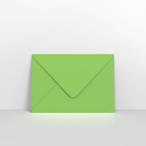 GCC5MG - Mid Green Coloured Gummed V Flap Envelopes - Greeting Card Envelopes