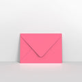 GCC6BP - Bright Pink Coloured Gummed V Flap Envelopes - Greeting Card Envelopes