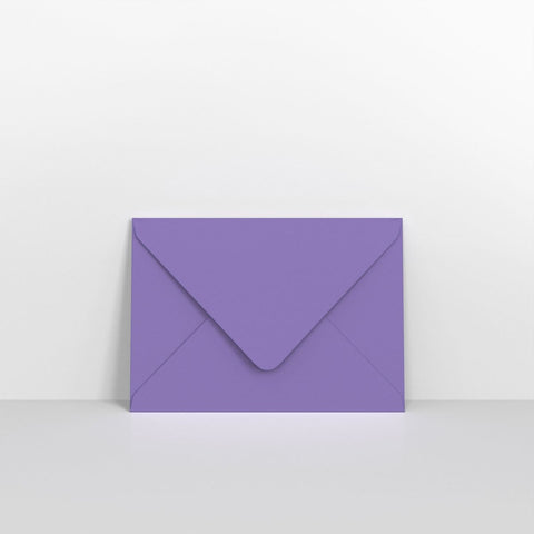 GCC6PU - Purple Coloured Gummed V Flap Envelopes - Greeting Card Envelopes