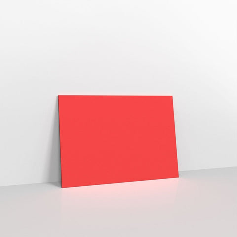 GCC7BR - Bright Red Coloured Gummed V Flap Envelopes - Greeting Card Envelopes