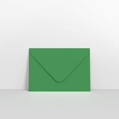 GCC7DG - Dark Green Coloured Gummed V Flap Envelopes - Greeting Card Envelopes