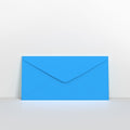 GCDLBB - Bright Blue Coloured Gummed V Flap Envelopes - Greeting Card Envelopes