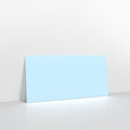 GCDLPB - Pale Blue Coloured Gummed V Flap Envelopes - Greeting Card Envelopes