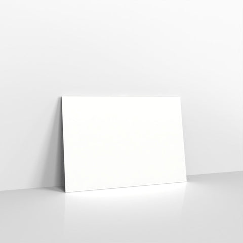 H08125 - White Coloured Gummed Laid V Flap Envelopes - Greeting Card Envelopes