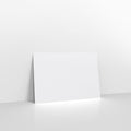 H0862 - White Coloured Gummed Laid V Flap Envelopes - Greeting Card Envelopes