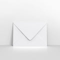 H08C5 - White Coloured Gummed Laid V Flap Envelopes - Greeting Card Envelopes