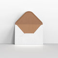 IEC5 - WLFE110 - White Kraft Duolope V Flap Envelopes - Duolope Envelopes