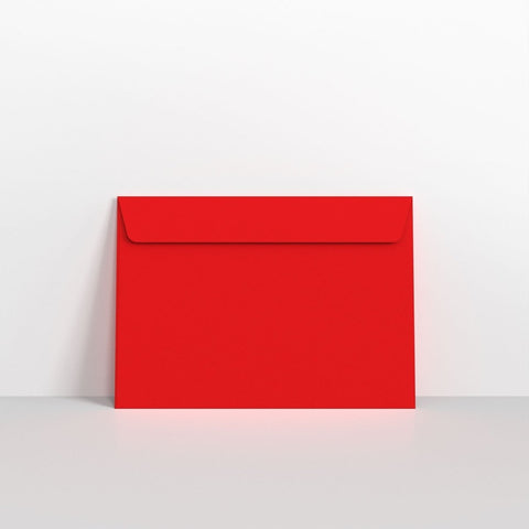 LCC5BR - Bright Red Coloured Peel and Seal Envelopes - Coloured Peel and Seal Envelope