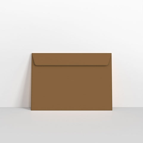 LCC5MBRN - Mid Brown Coloured Peel and Seal Envelopes - Coloured Peel and Seal Envelope