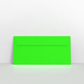 NEONGRDL - Neon Green Envelopes - Coloured Peel and Seal Envelope