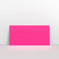 NEONPKDL - Neon Pink Envelopes - Coloured Peel and Seal Envelope