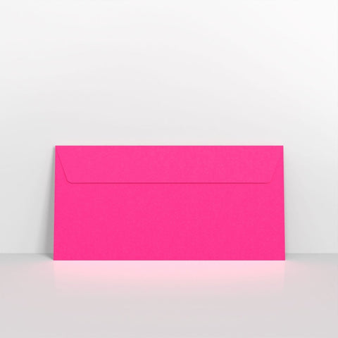 NEONPKDL - Neon Pink Envelopes - Coloured Peel and Seal Envelope