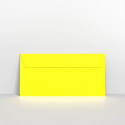 NEONYWDL - W - Neon Yellow Envelopes - Coloured Peel and Seal Envelope