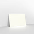 R17C6 - White Coloured Gummed Hammered V Flap Envelopes - Greeting Card Envelopes