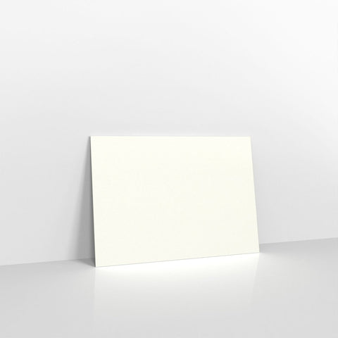 R17C6 - White Coloured Gummed Hammered V Flap Envelopes - Greeting Card Envelopes