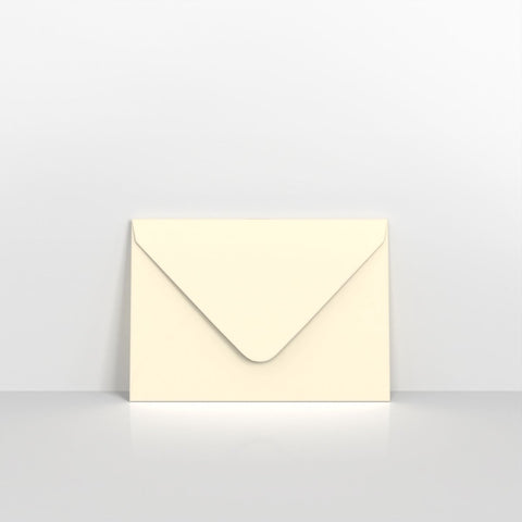 S1882 - Ivory Wove Coloured Gummed Greeting Card V Flap Envelopes - Greeting Card Envelopes