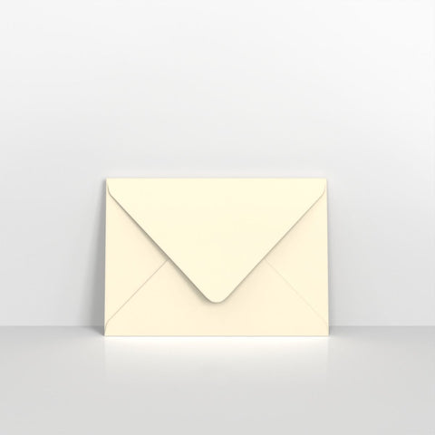 S18C6 - Ivory Wove Coloured Gummed Greeting Card V Flap Envelopes - Greeting Card Envelopes