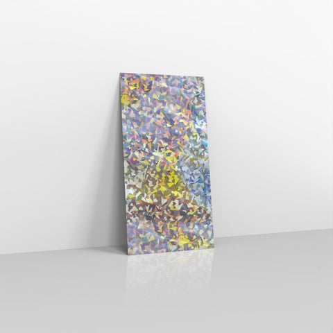 SN2SH - 031 - Silver Holographic Metallic Finish Foil Envelopes - Metallic Foil Envelopes