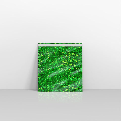 SN3GRH - 031 - Holographic Green Metallic Finish Foil Envelopes - Metallic Foil Envelopes