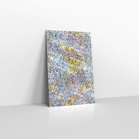 SN4SH - 031 - Silver Holographic Metallic Finish Foil Envelopes - Metallic Foil Envelopes