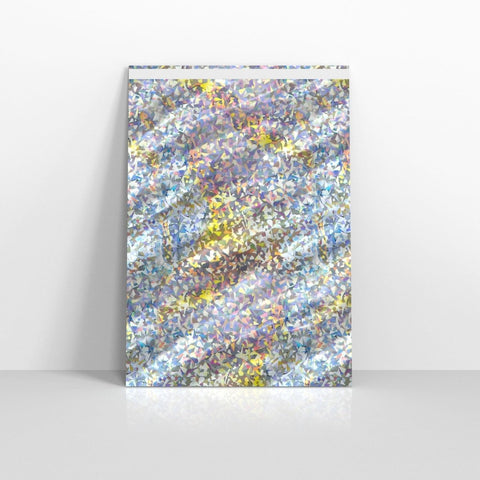 SN6SH - 031 - Silver Holographic Metallic Finish Foil Envelopes - Metallic Foil Envelopes