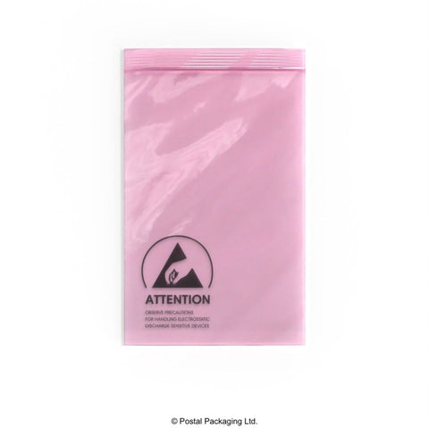 ST - PAB102152 - Anti Static Pink Conductive ESD Bag - Anti Static Bags